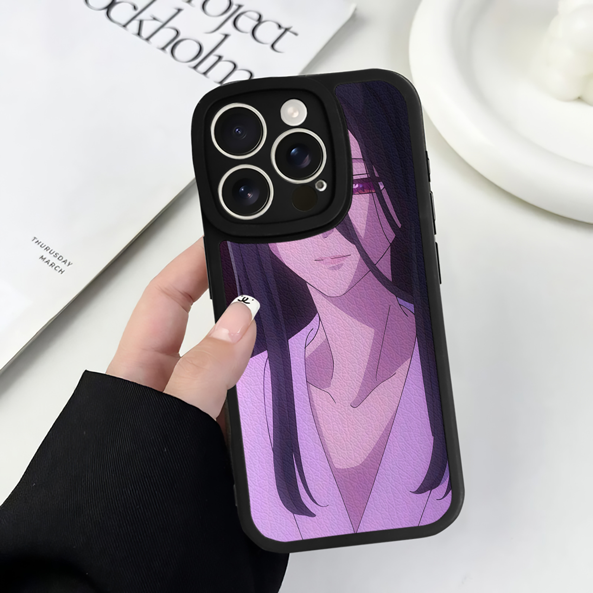 （画像用） 薬屋のひとりごと The Apothecary Diaries 【iPhone 16シリーズ対応】シリコンスマホケース（レザー調） 材質：シリコン